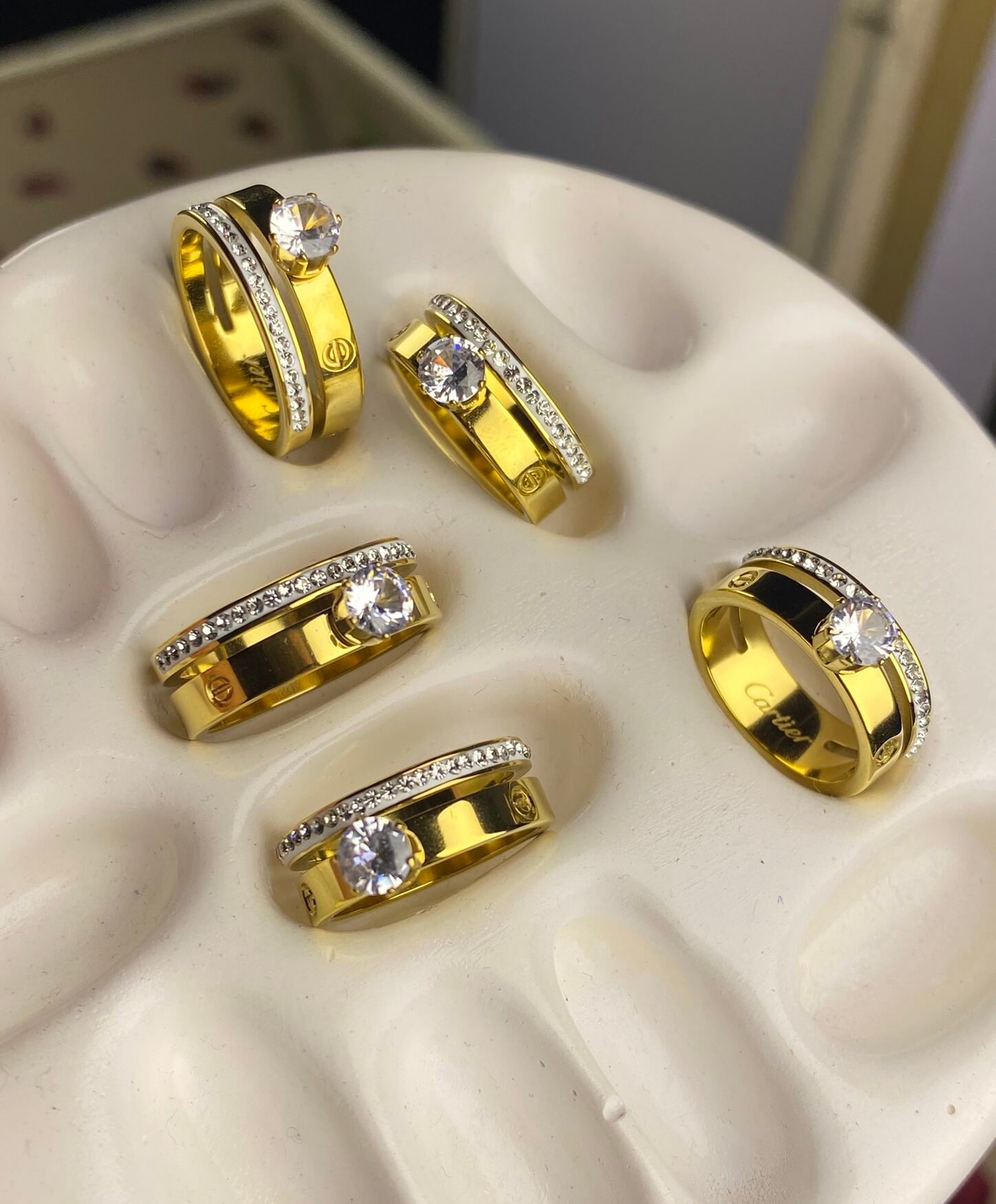 IMG_0441 Cartier Crystal Solitaire Ring - Image 1