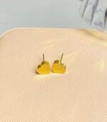 Mini heart studs