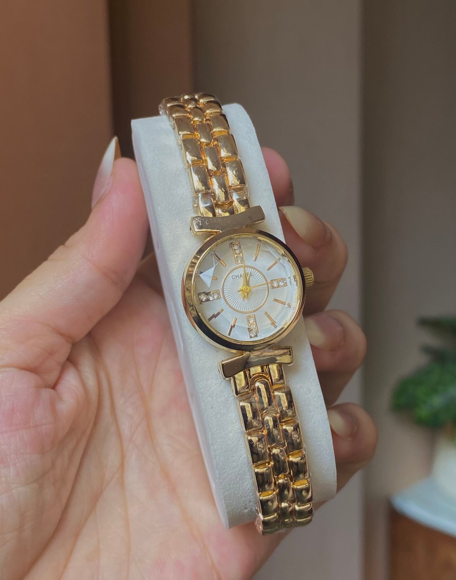 img_7609 Channel golden white dial watch - Image 1