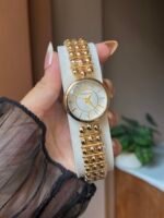 Gold beaded strap watch - Image 2