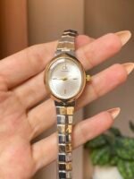 Aura white dial watch