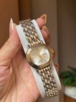 Dainty white piget watch